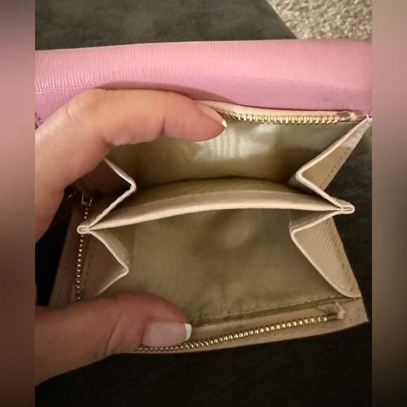 Furla authentic light Pink leather Wallet with gold hardware nwot - Picture 4 of 8